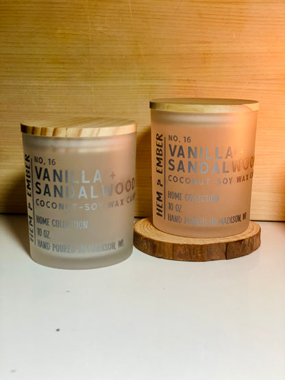 No. 16 | Vanilla + Sandalwood Coconut-Soy Wax Candle