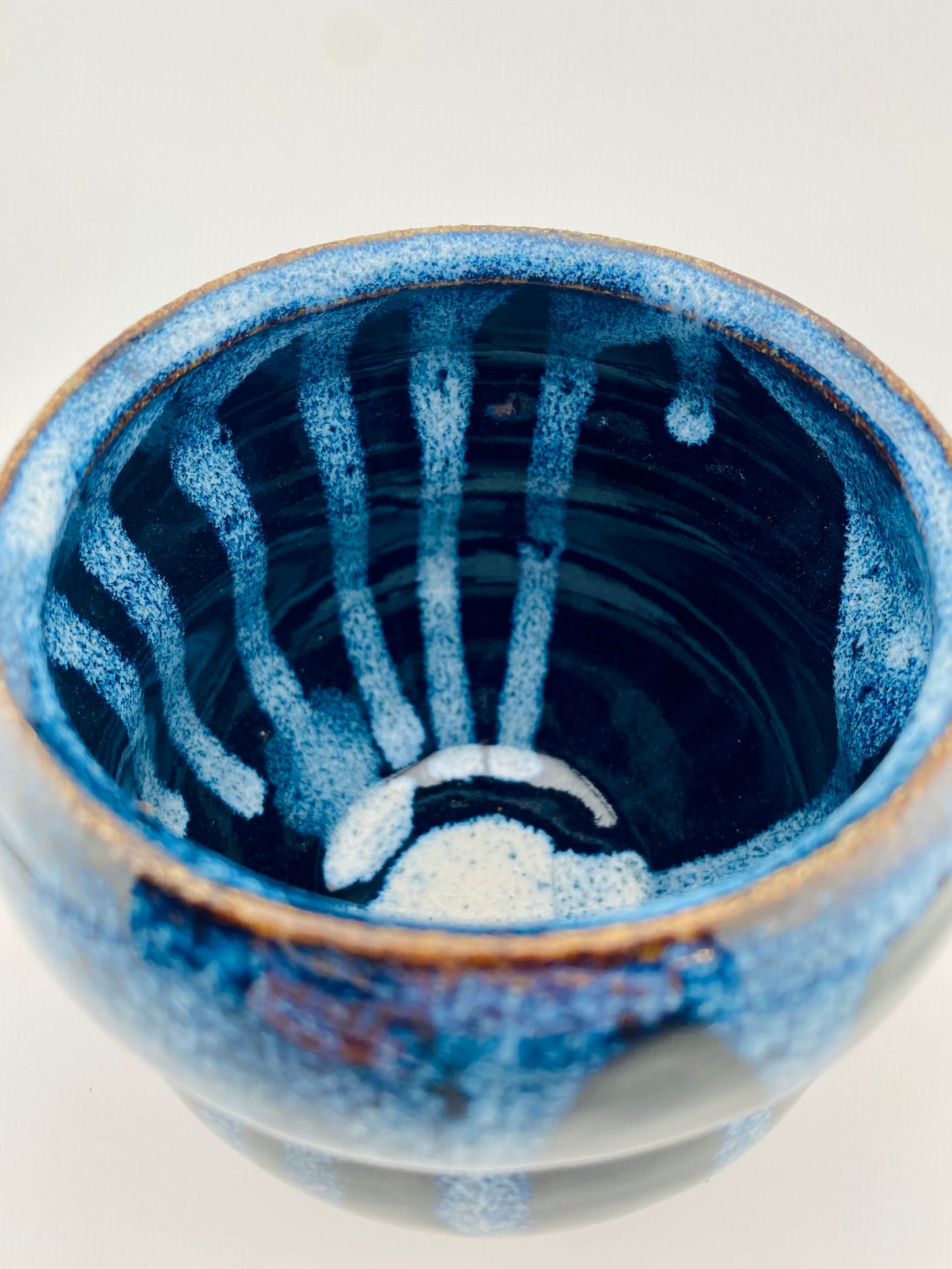 Dark Drip Hourglass Vessel