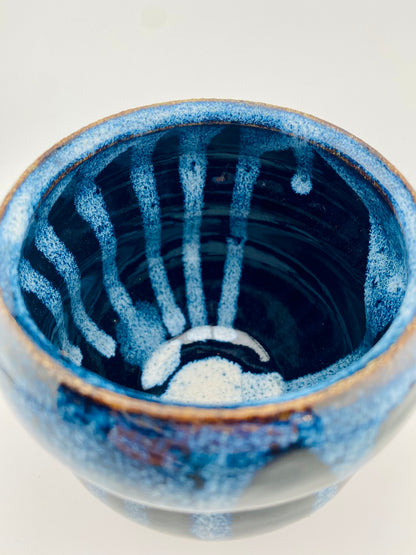 Dark Drip Hourglass Vessel