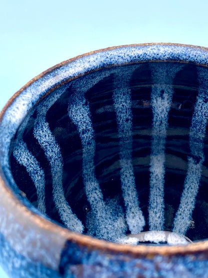 Dark Drip Hourglass Vessel