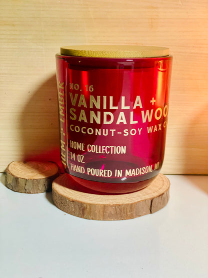 No. 16 | Vanilla + Sandalwood Coconut-Soy Wax Candle
