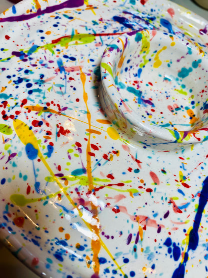 Splatter Dip Plate 9"